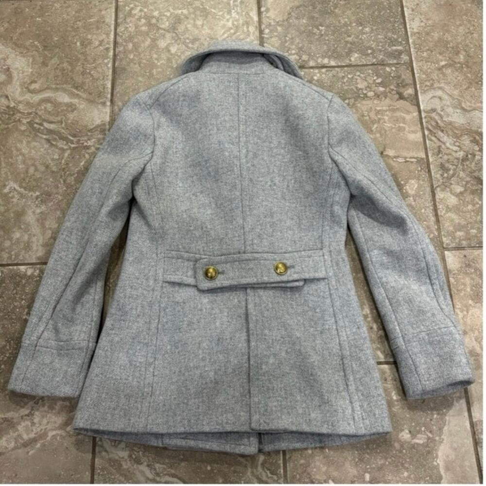 NWOT J.Crew Majesty Peacoat in Stadium Cloth by Nello Gori Size 0 - Picture 7 of 12